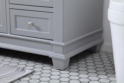 60 inch Single Bathroom Vanity set in Grey