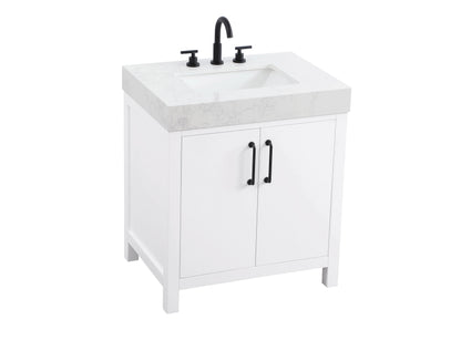 30 inch Single Bathroom Vanity In White