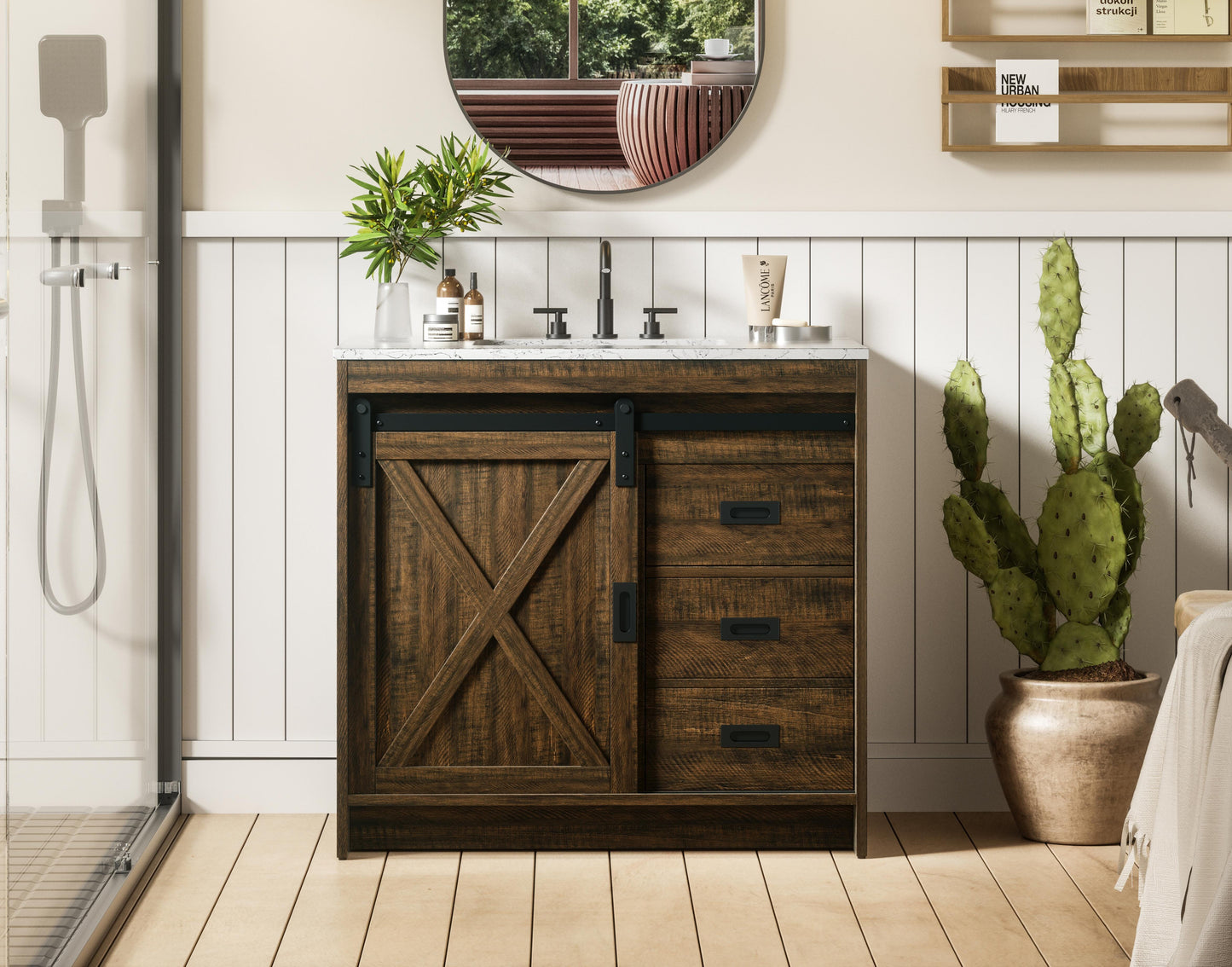 Austin 36 inch Single Bathroom Vanity in Expresso