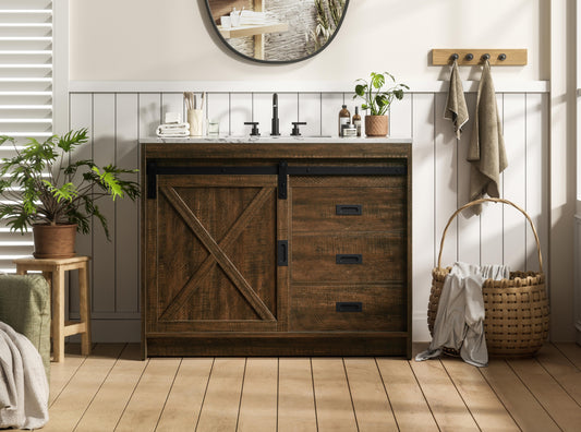 Austin 42 inch Single Bathroom Vanity in Expresso