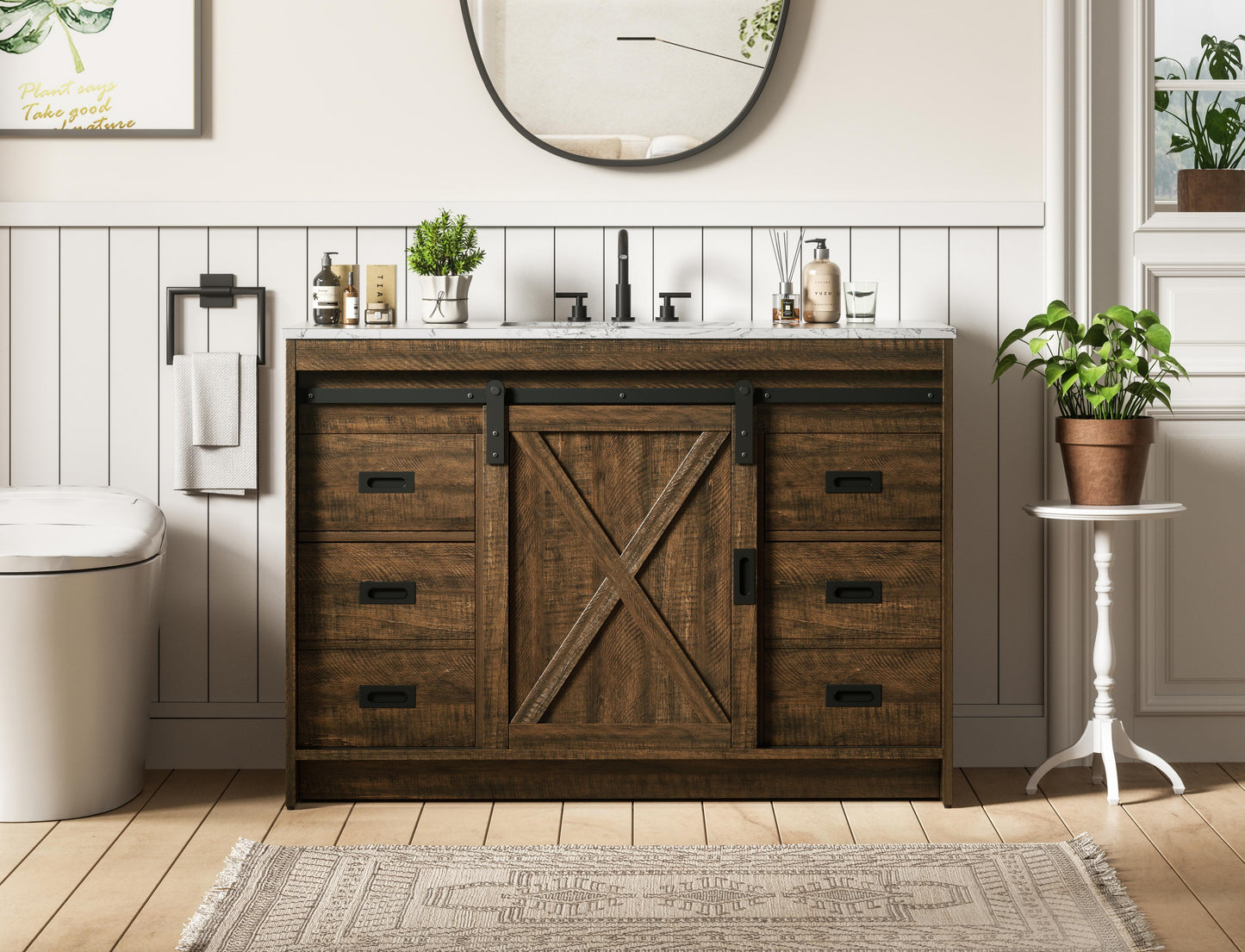 Austin 48 inch Single Bathroom Vanity in Expresso