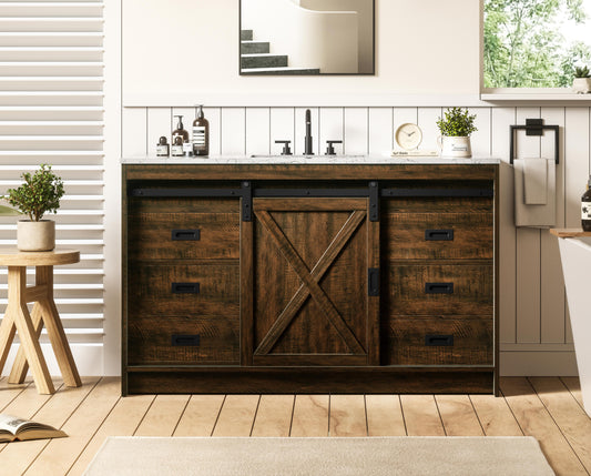 Austin 54 inch Single Bathroom Vanity in Expresso