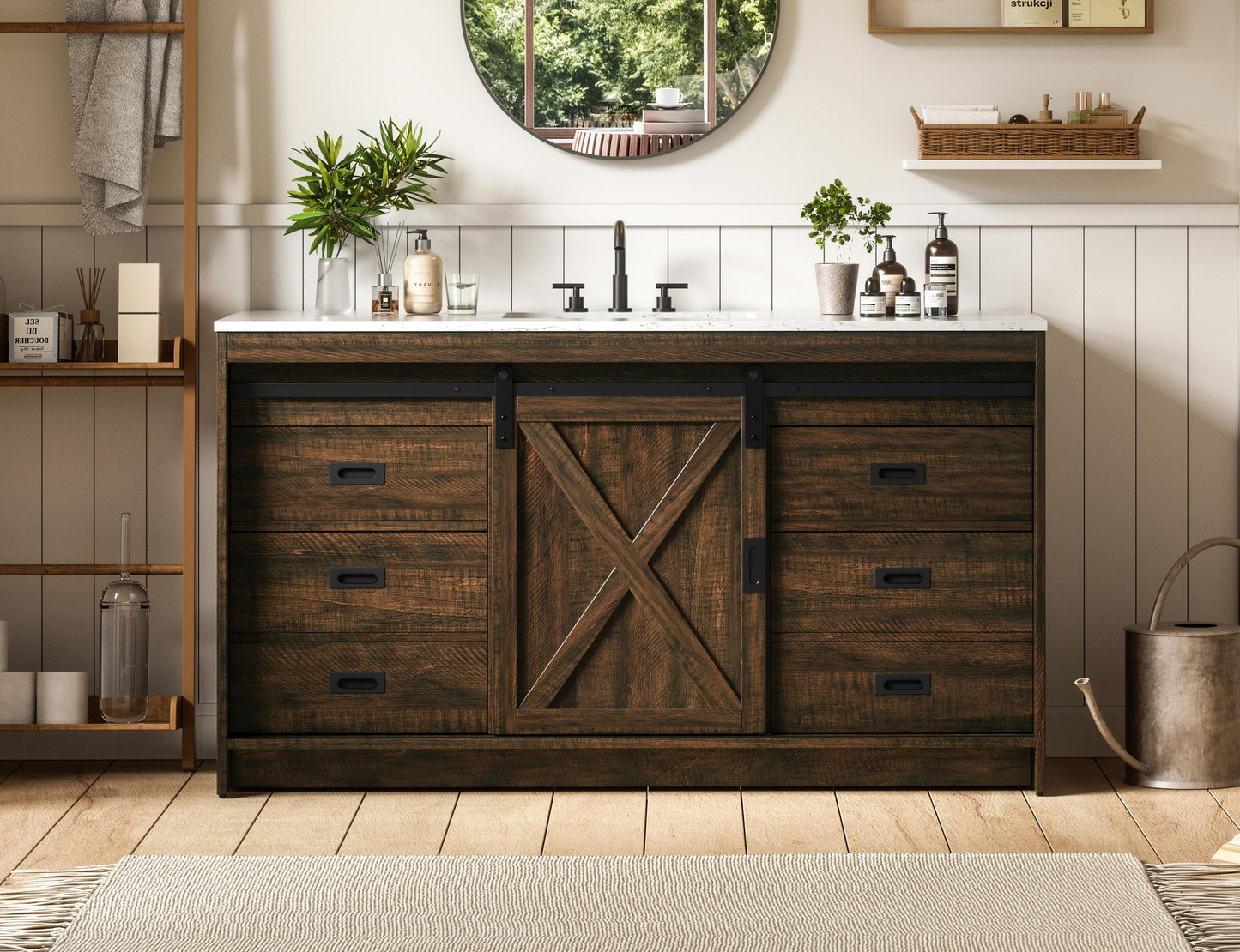 Austin 60 inch Single Bathroom Vanity in Expresso