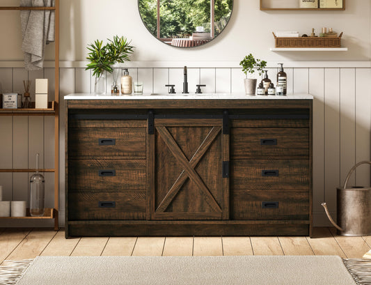 Austin 60 inch Single Bathroom Vanity in Expresso