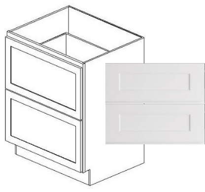 Value-Line Shaker 2-drawer base cabinet