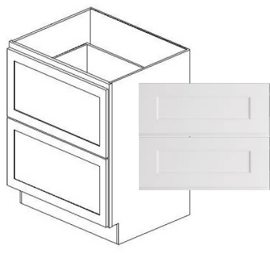 Value-Line Shaker 2-drawer base cabinet