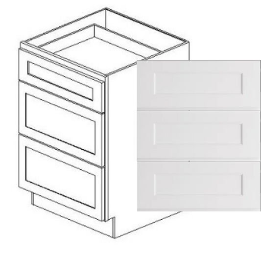 Value-Line Shaker 3-drawer base cabinet
