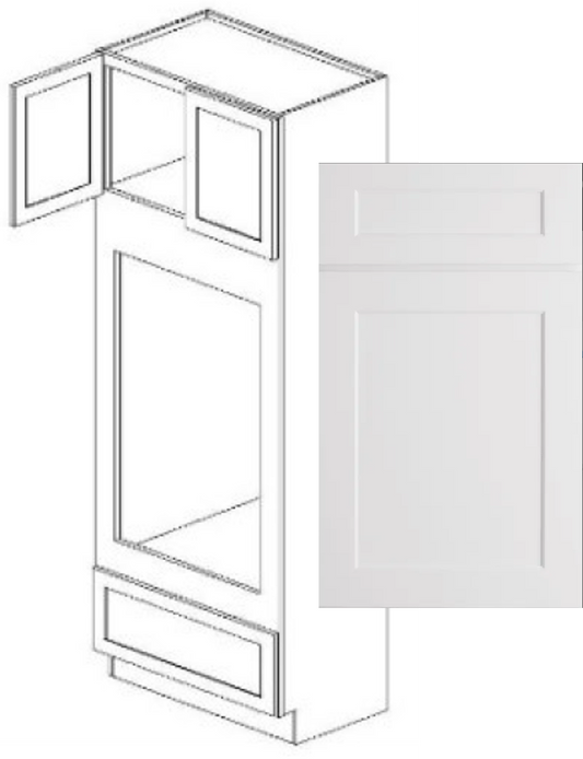 Value-Line Shaker double oven full height cabinet