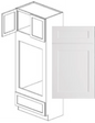 Value-Line Shaker double oven full height cabinet
