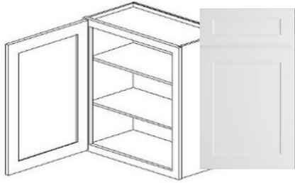 Value-Line Shaker upper cabinet with 1 door