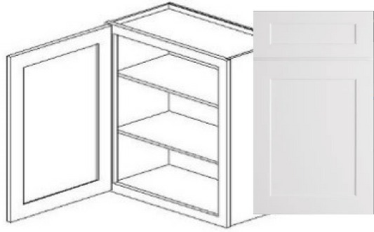 Value-Line Shaker upper cabinet with 1 door