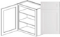 Value-Line Shaker upper cabinet with 1 door