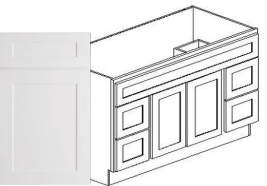 Value-Line Shaker vanity cabinet