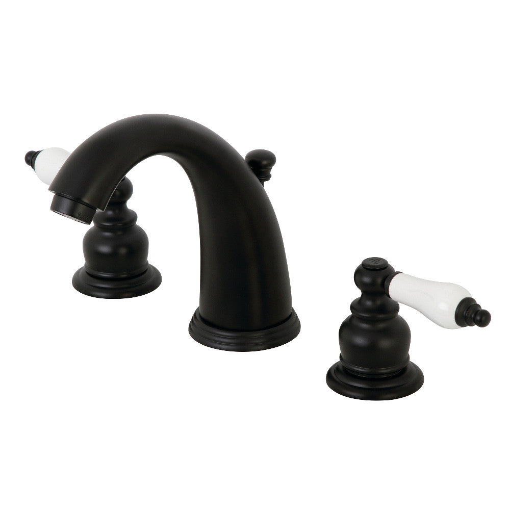 Victorian Widespread Bathroom Faucet in Matte Black