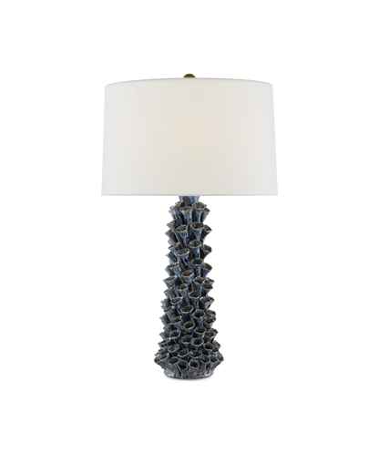Sunken Blue Table Lamp