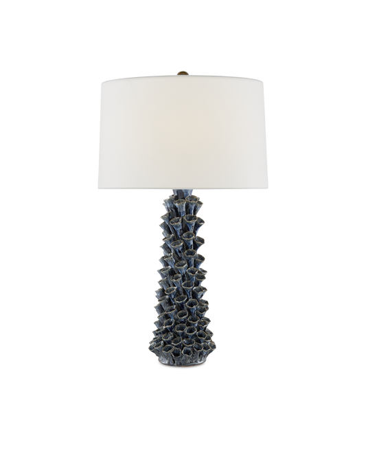 Sunken Blue Table Lamp