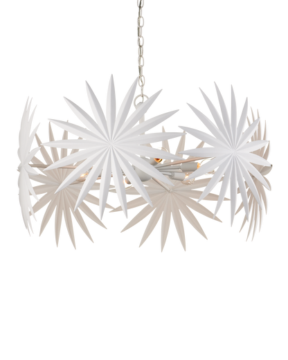 Bismarkia Small White Chandelier