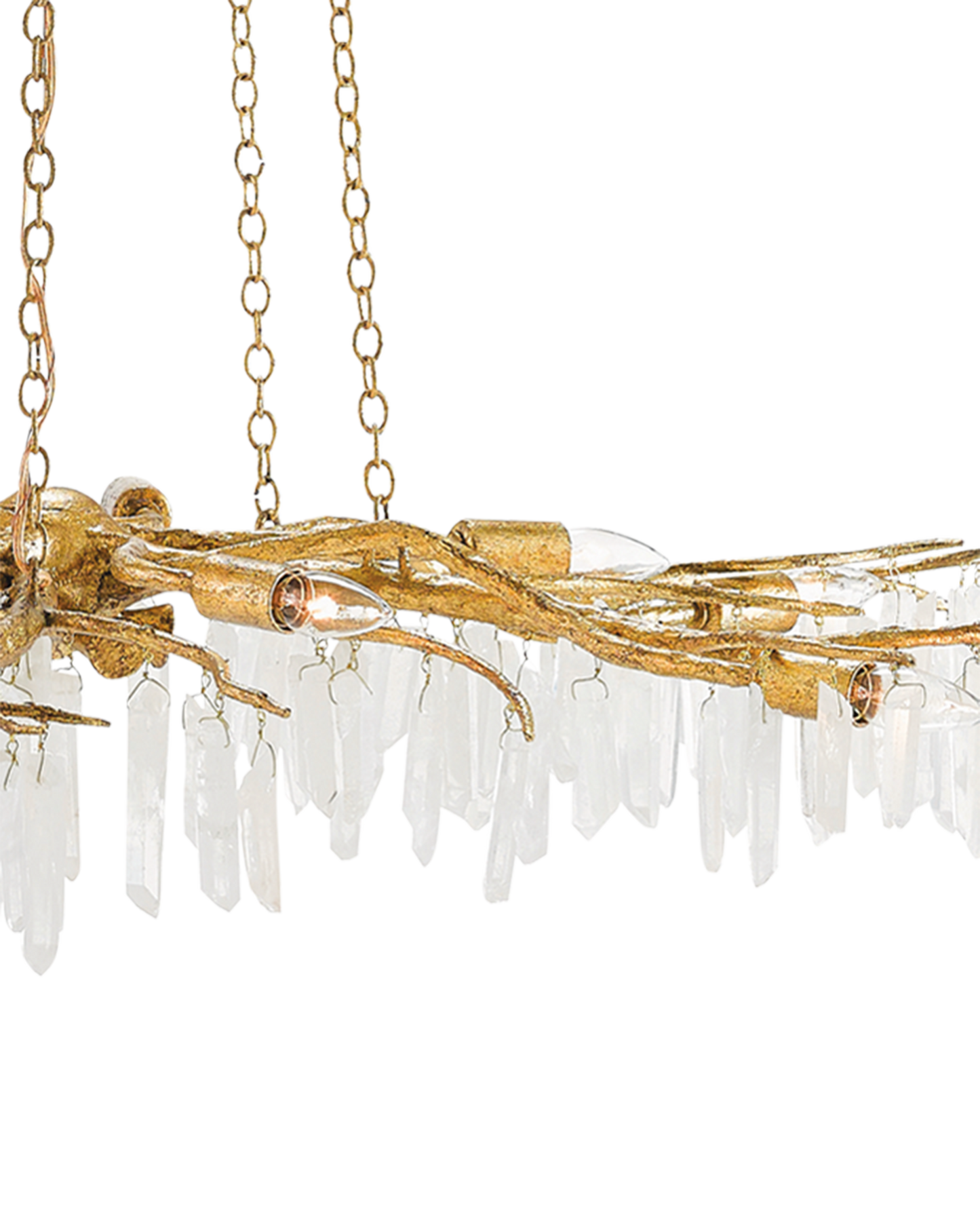 Forest Light Gold Chandelier