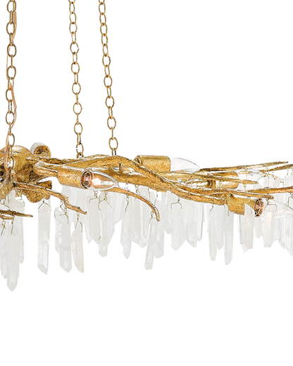 Forest Light Gold Chandelier