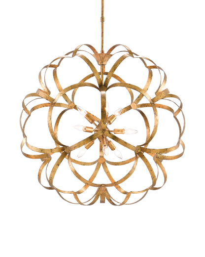 Sappho Gold Orb Chandelier