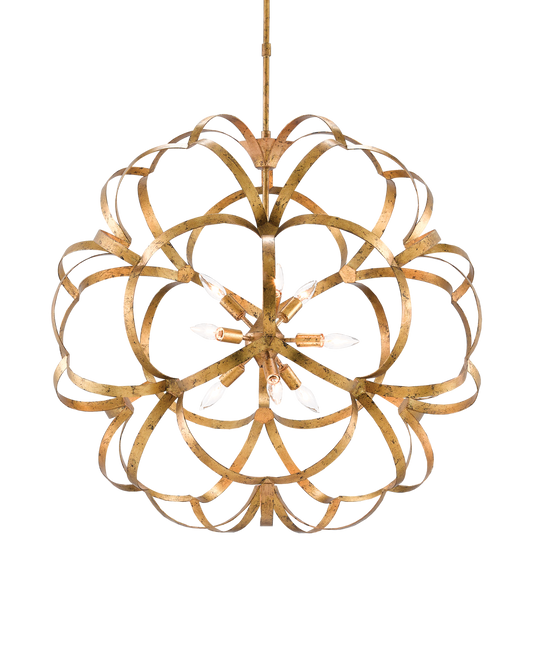 Sappho Gold Orb Chandelier
