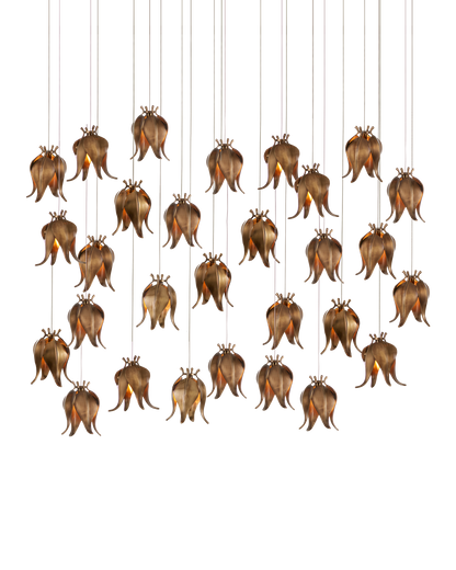 Iota 30-Light Linear Multi-Drop Pendant