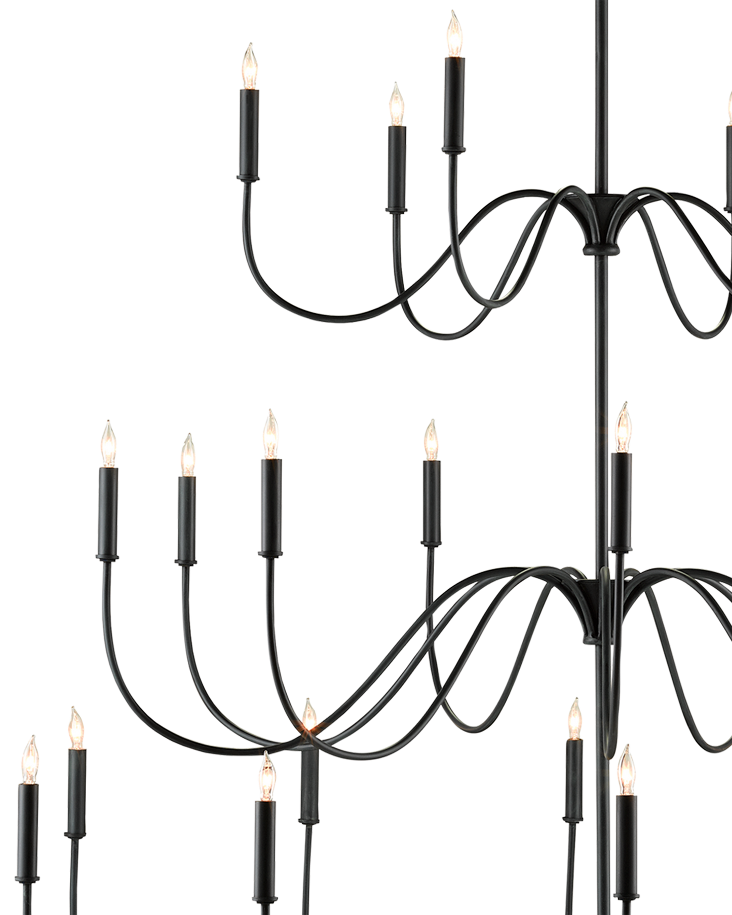 Tirrell Large Black Chandelier