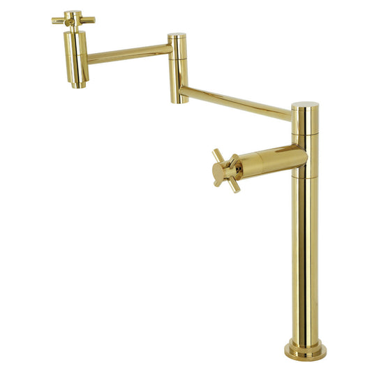 Concord Pot Filler Faucet in Polished Brass