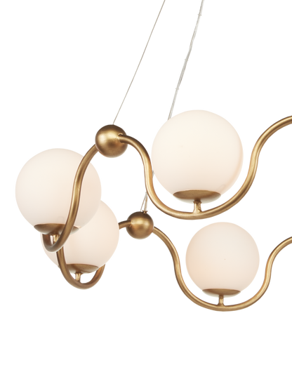 Equilibrium Brass Chandelier