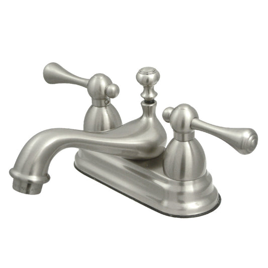 Vintage 4 Inch Centerset Bathroom Faucet in Brushed Nickel