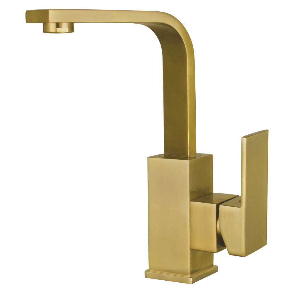 Claremont Single-Hole Bathroom Faucet in Brushed Brass