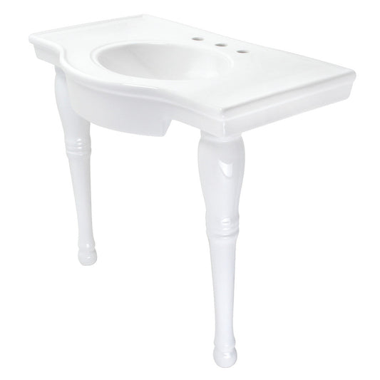 Templeton 37.38 Inch Console Sink in White