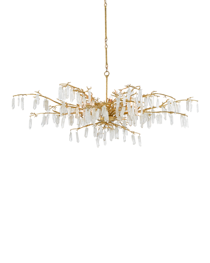 Forest Dawn Gold Chandelier