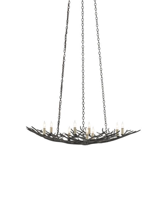 Rainforest Small Bronze Chandelier