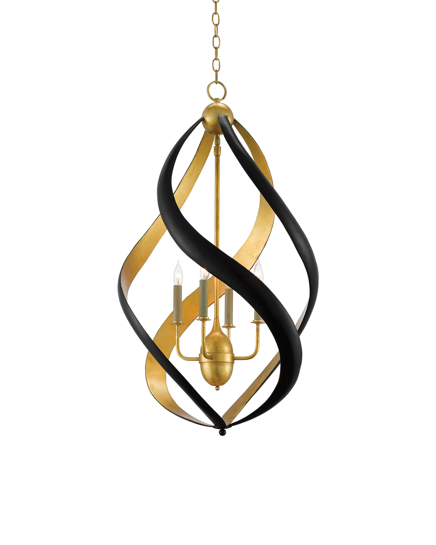 Trephine Black & Gold Chandelier