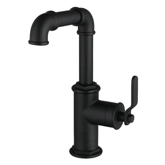 Whitaker Single-Hole Bathroom Faucet in Matte Black