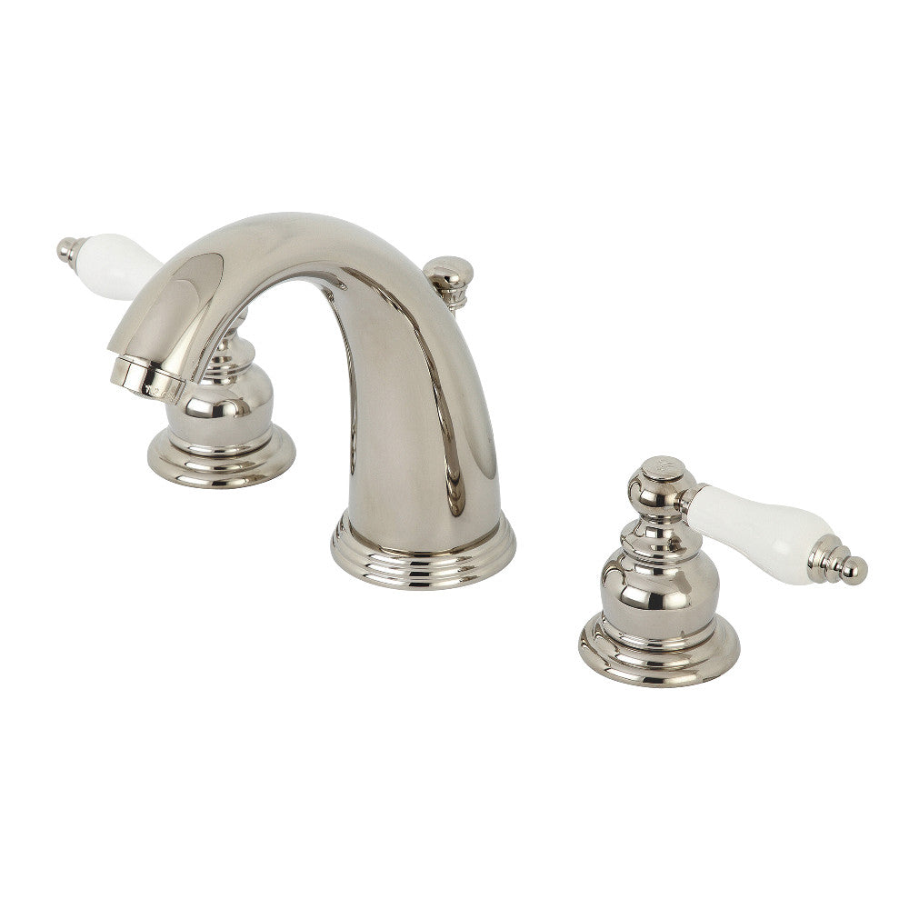 Victorian Widespread Bathroom Faucet in Polished Nickel