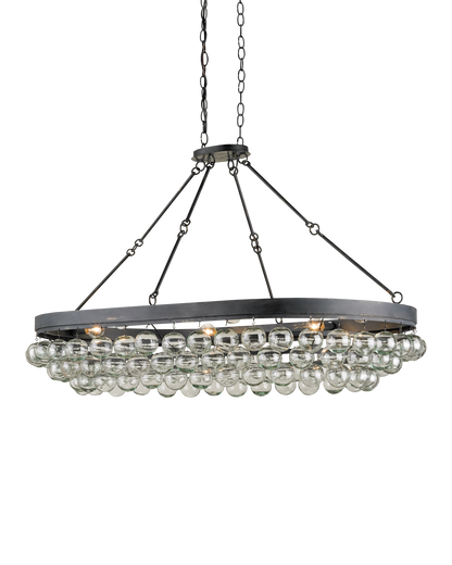 Balthazar Glass Oval Chandelier