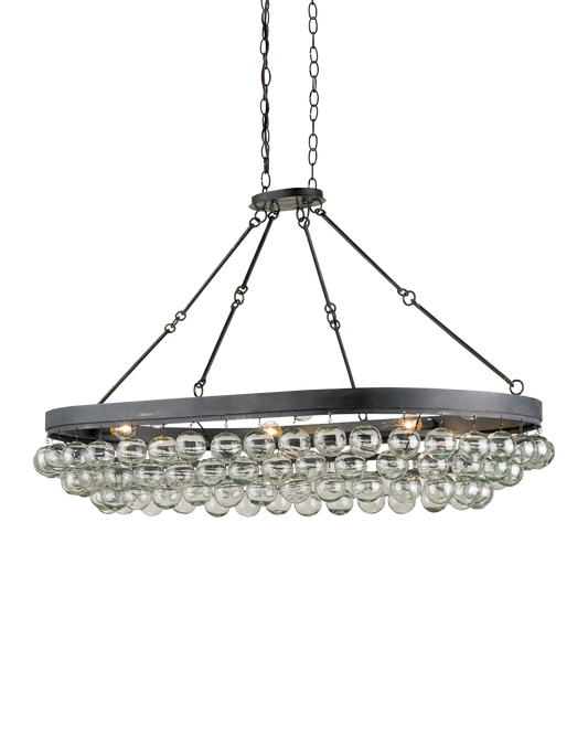 Balthazar Glass Oval Chandelier
