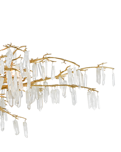 Forest Dawn Gold Chandelier