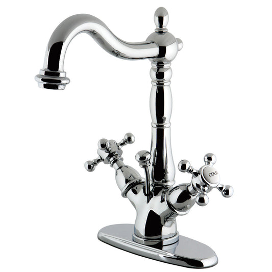 Vintage 4 Inch Centerset Bathroom Faucet in Polished Chrome