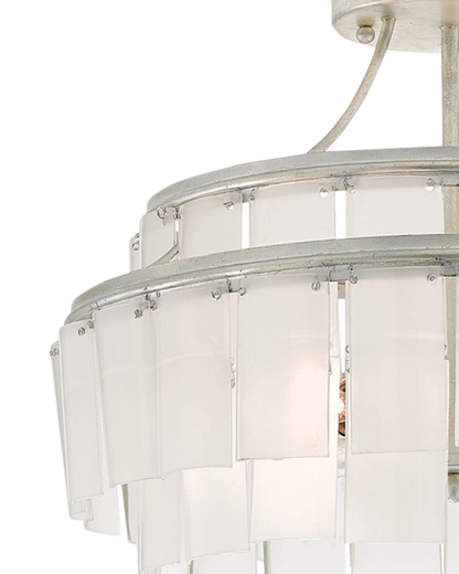 Vintner White Semi-Flush Mount