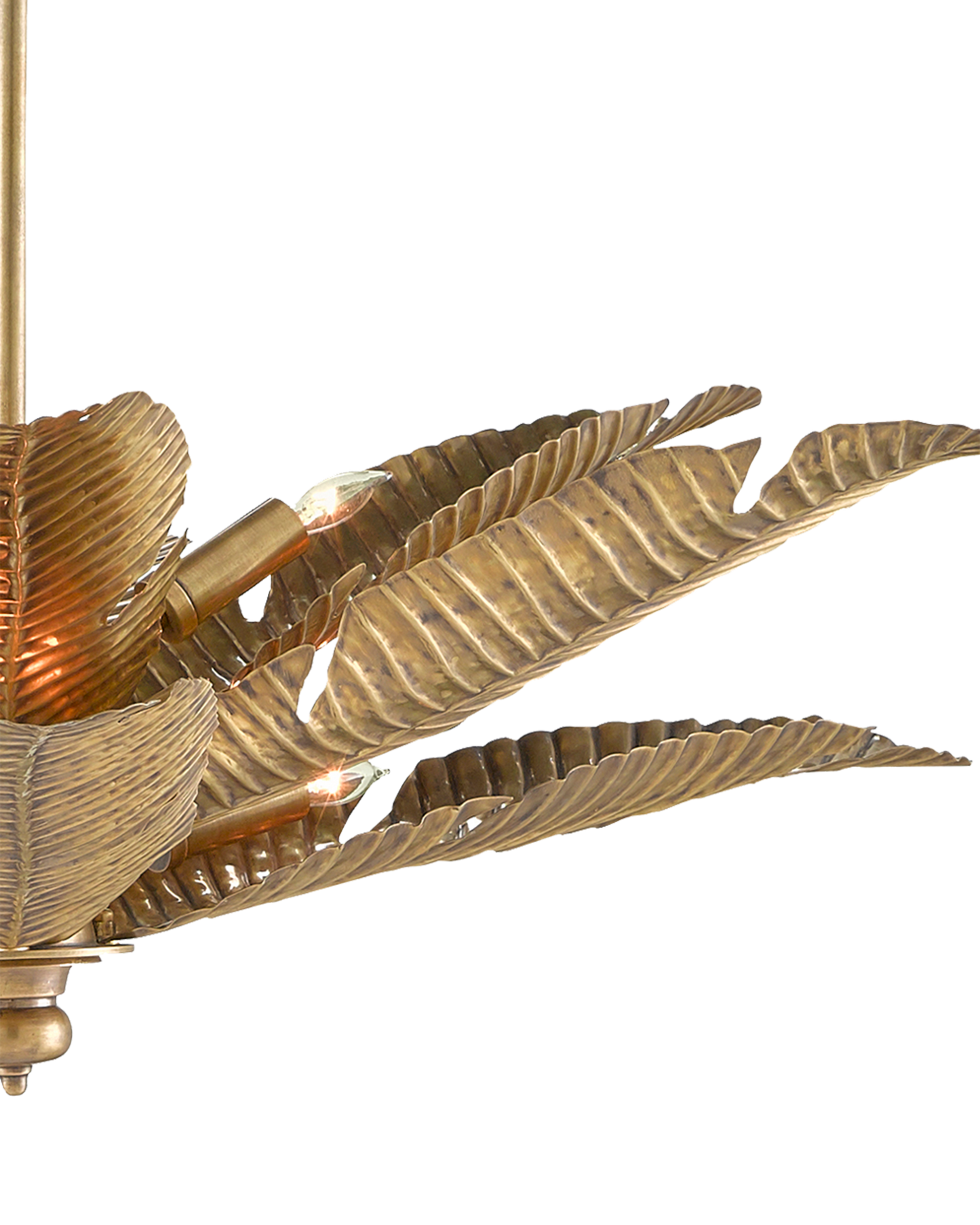 Tropical Gold Semi-Flush Mount