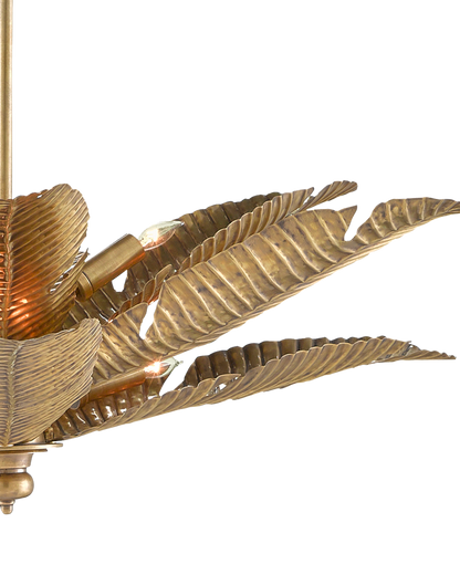 Tropical Gold Semi-Flush Mount