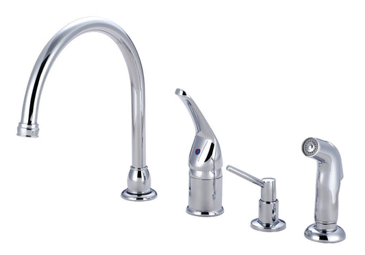 Chatham Widespread Kitchen Faucet in Polished Chrome