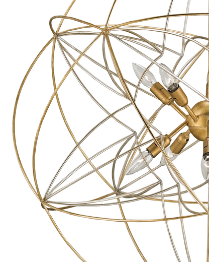 Zenda Gold Orb Chandelier