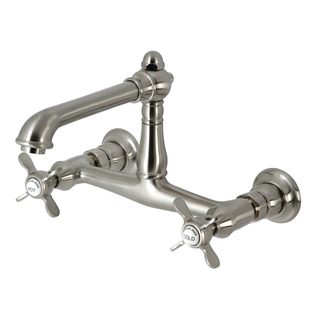 Essex Wall-Mount Bathroom Faucet in Brushed Nickel