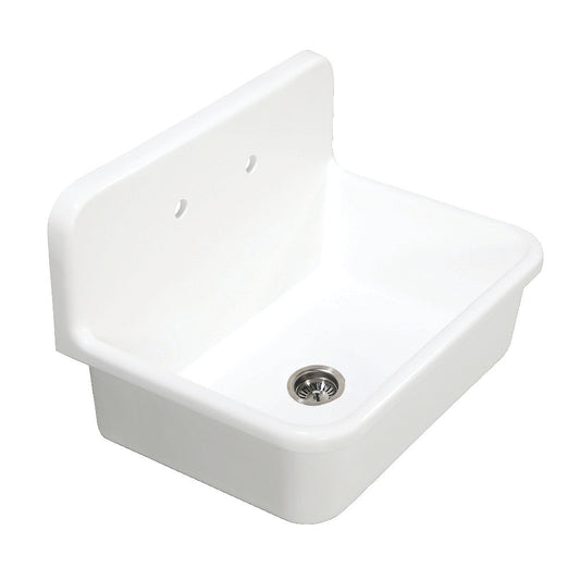 Arcticstone 30 Inch Drop-In Kitchen Sink in White
