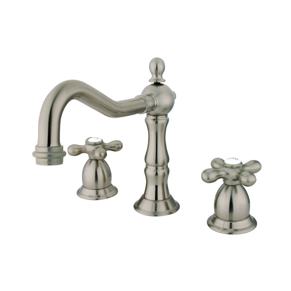 Heritage Widespread Bathroom Faucet in Brushed Nickel