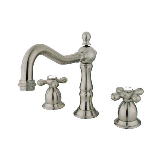Heritage Widespread Bathroom Faucet in Brushed Nickel